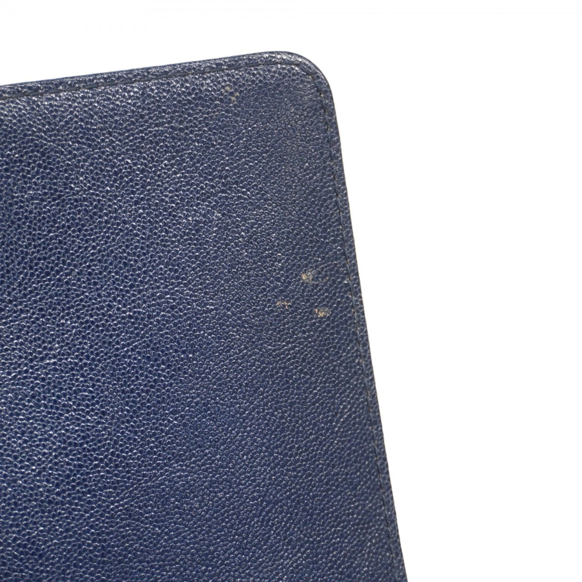 Chanel Navy Grained Calfskin Shoulder Bag (Pre-Owned)