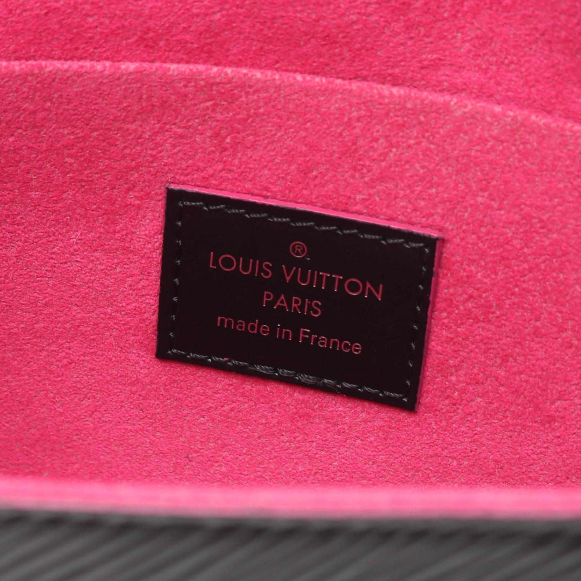 Louis Vuitton Black Hot Pink Noir Pink Leather Shoulder Bag (Pre-Owned)