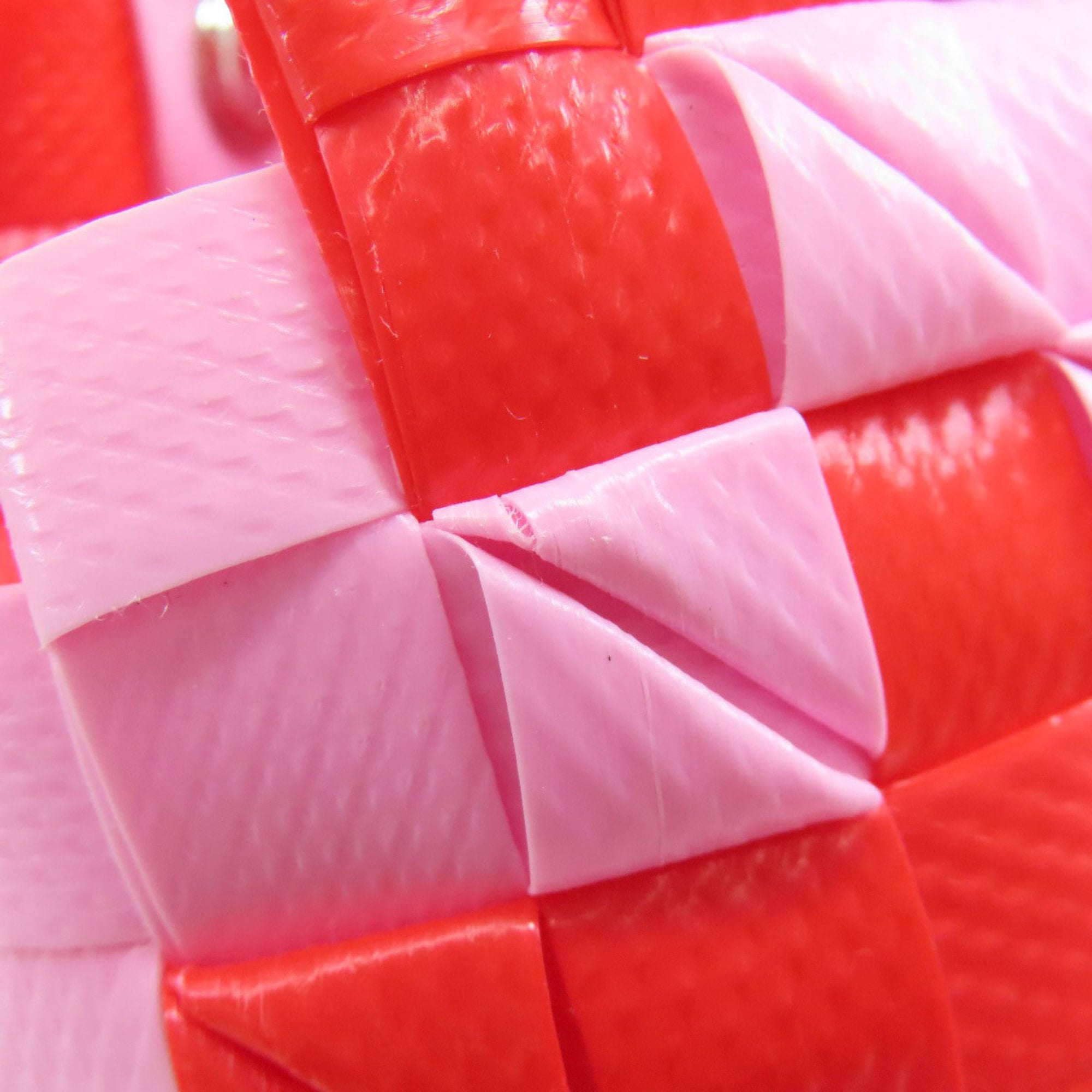 Marni Pink Red Color Polypropylene Basket Handbag (Pre-Owned)