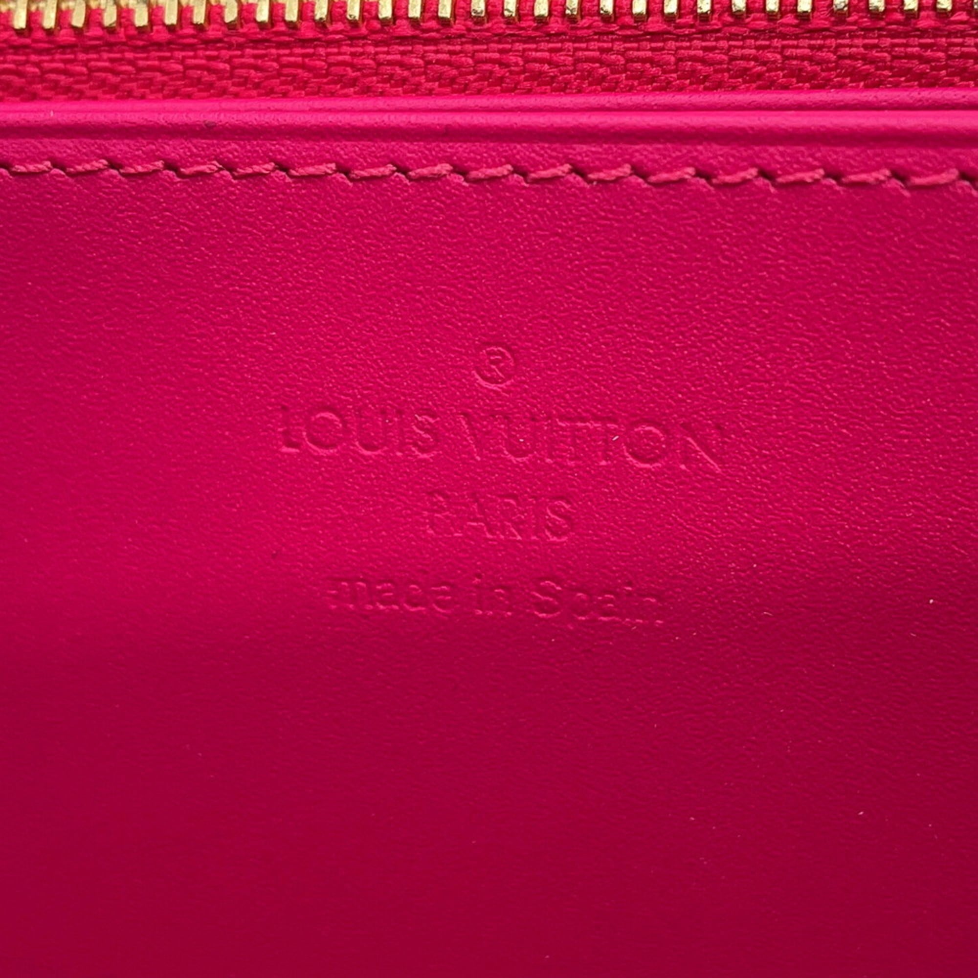 Louis Vuitton Monogram Vernis Blue Pink Monogram Vernis Long Wallet (Bi-Fold) (Pre-Owned)