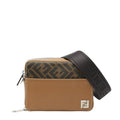 Fendi Black Brown Pvc Leather Shoulder Bag (Pre-Owned)