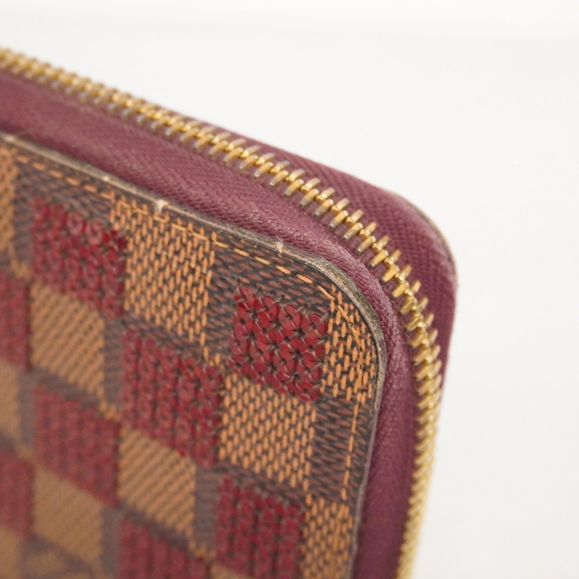 Louis Vuitton Ebene Rouge Long Wallet (Bi-Fold) (Pre-Owned)