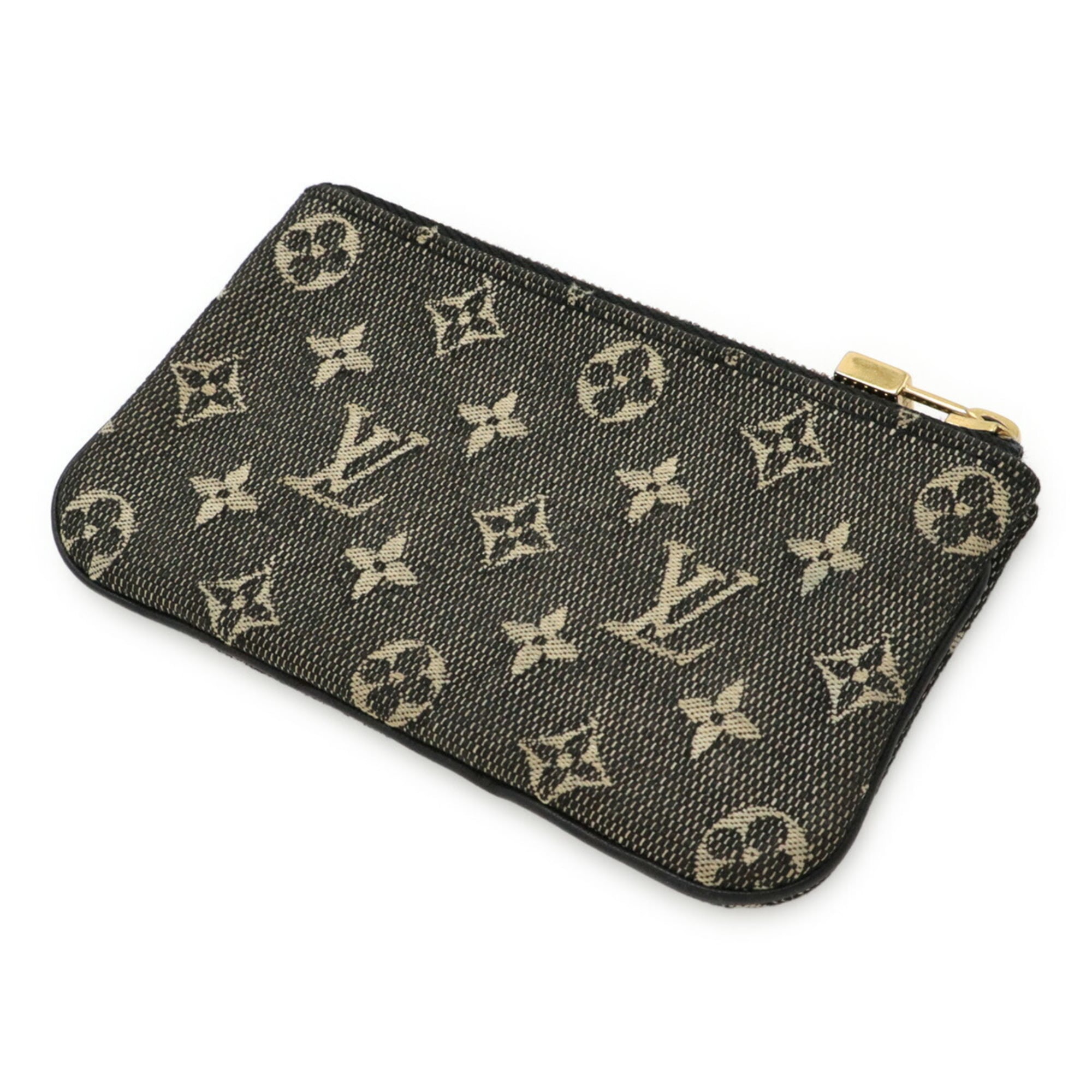 Louis Vuitton Noir Canvas Coin Purse/Coin Case (Pre-Owned)