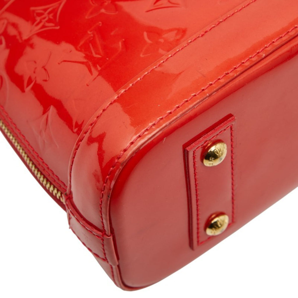 Louis Vuitton Cerise Red Color Patent Leather Handbag Shoulder Bag (Pre-Owned)