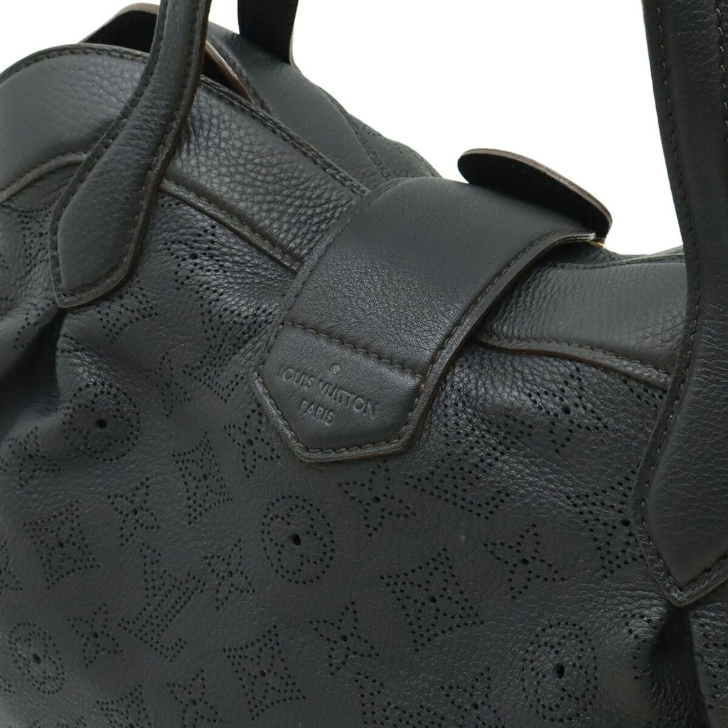 Louis Vuitton Mahina Black Noir Mahina Leather Handbag Tote Bag (Pre-Owned)