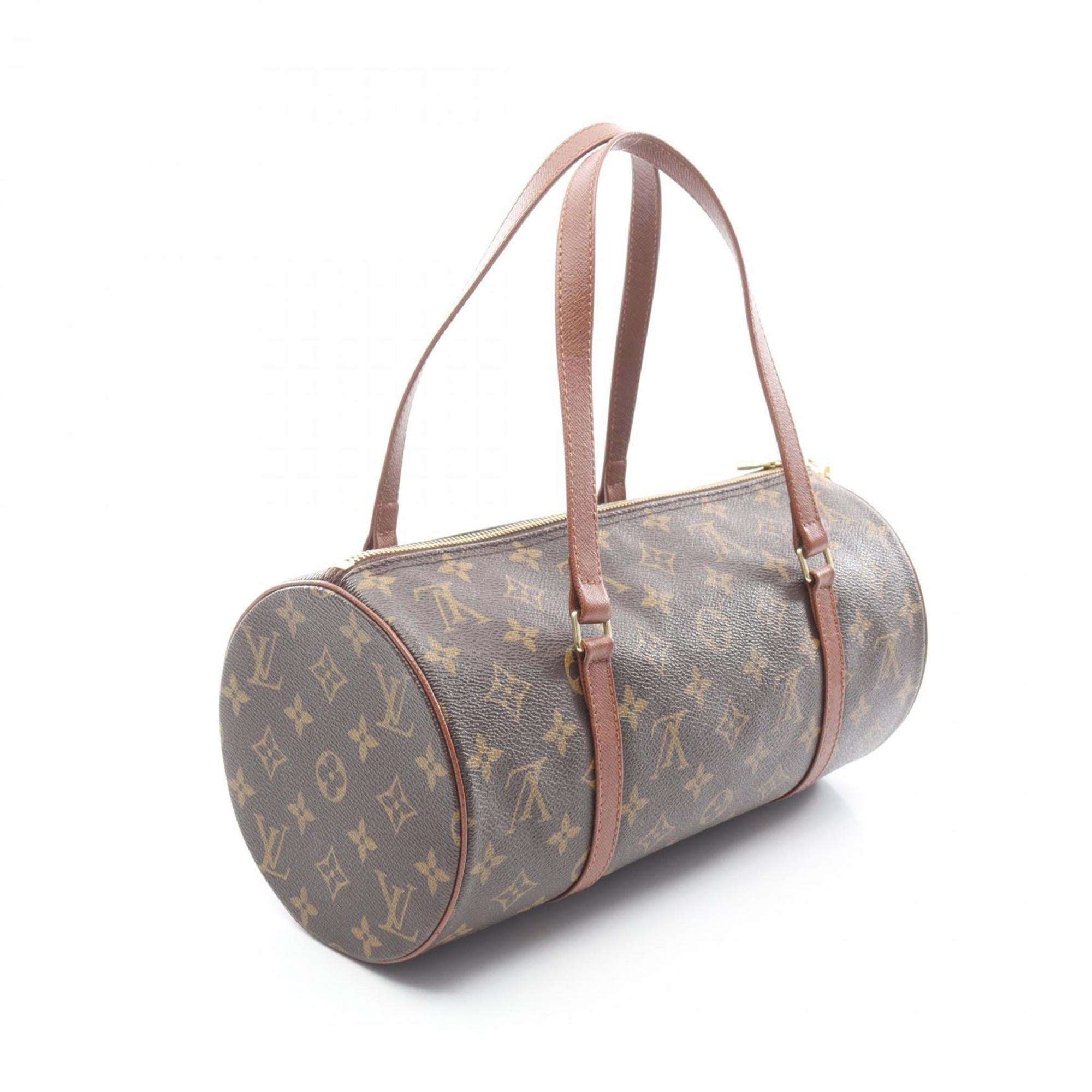 Louis Vuitton Brown Monogram Coated Canvas Leather Handbag (Pre-Owned)