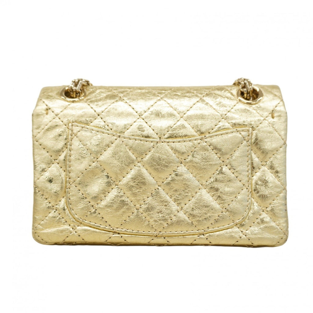 Chanel Gold Leather Shoulder Bag (Pre-Owned)