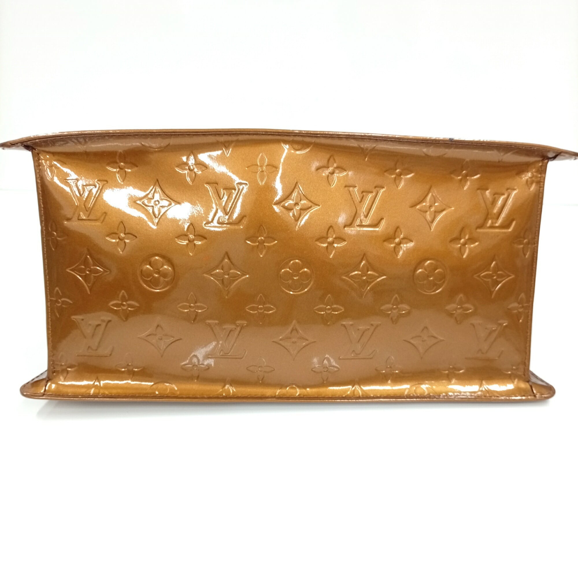 Louis Vuitton Bronze Vernis Handbag (Pre-Owned)
