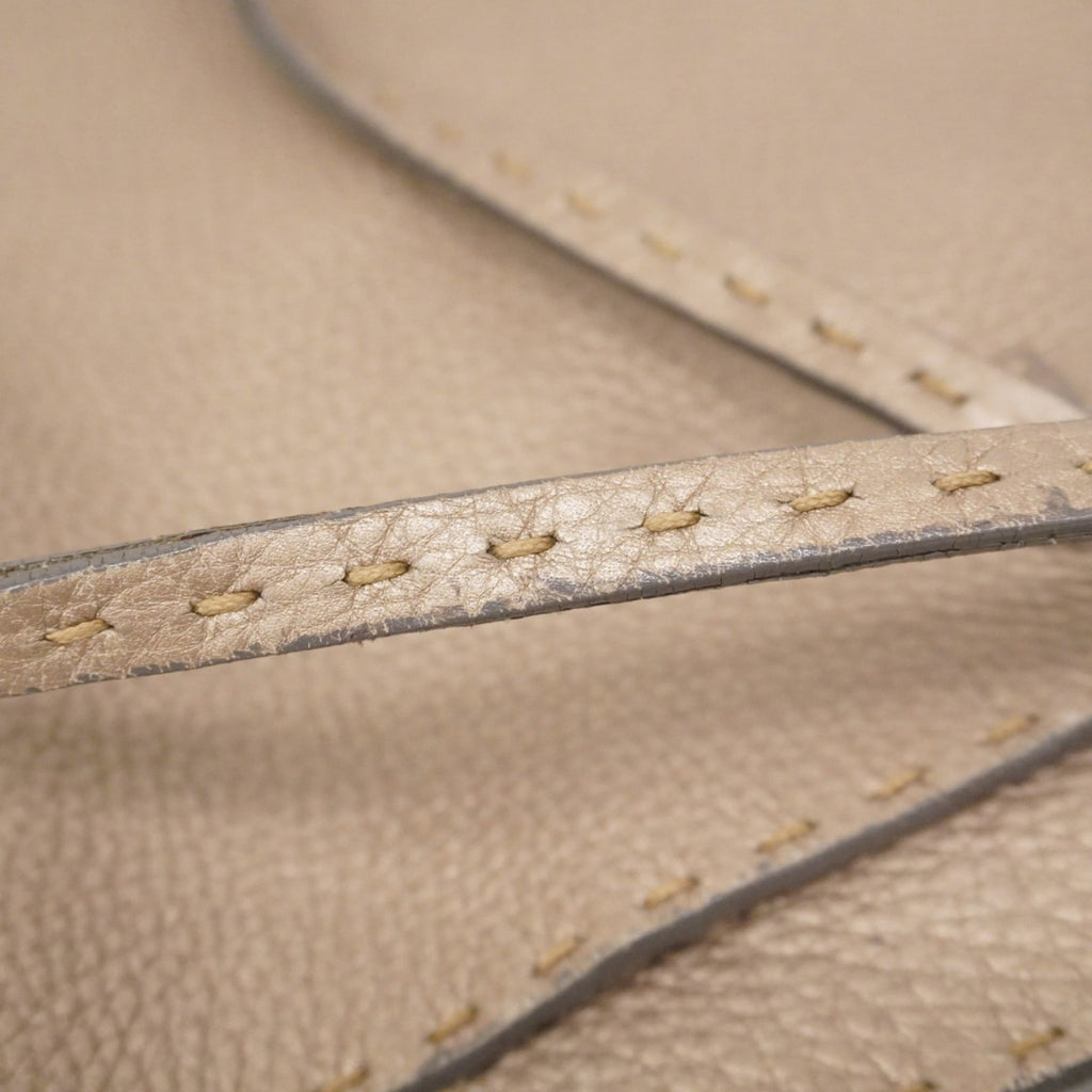 Fendi Grayish Leather Tote Bag (Pre-Owned)