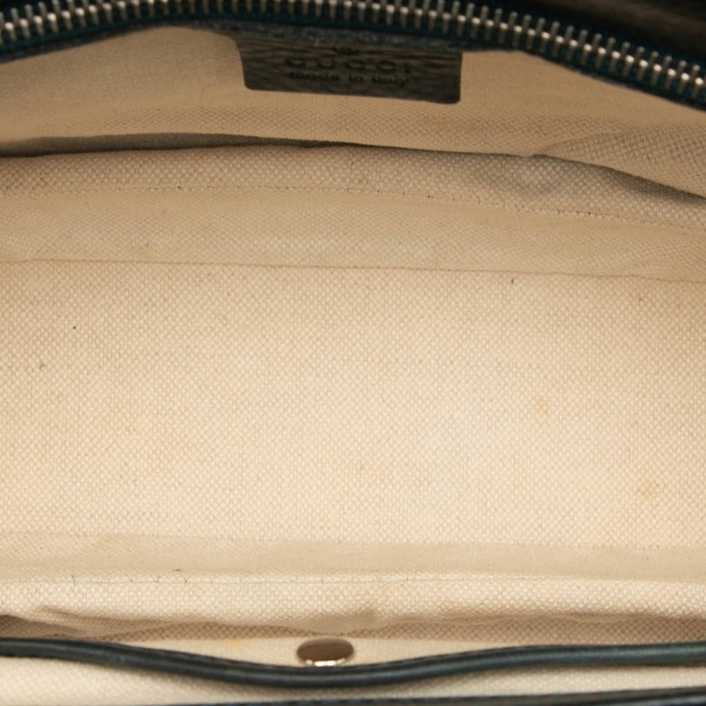 Gucci Green Leather Handbag Shoulder Bag (Pre-Owned)
