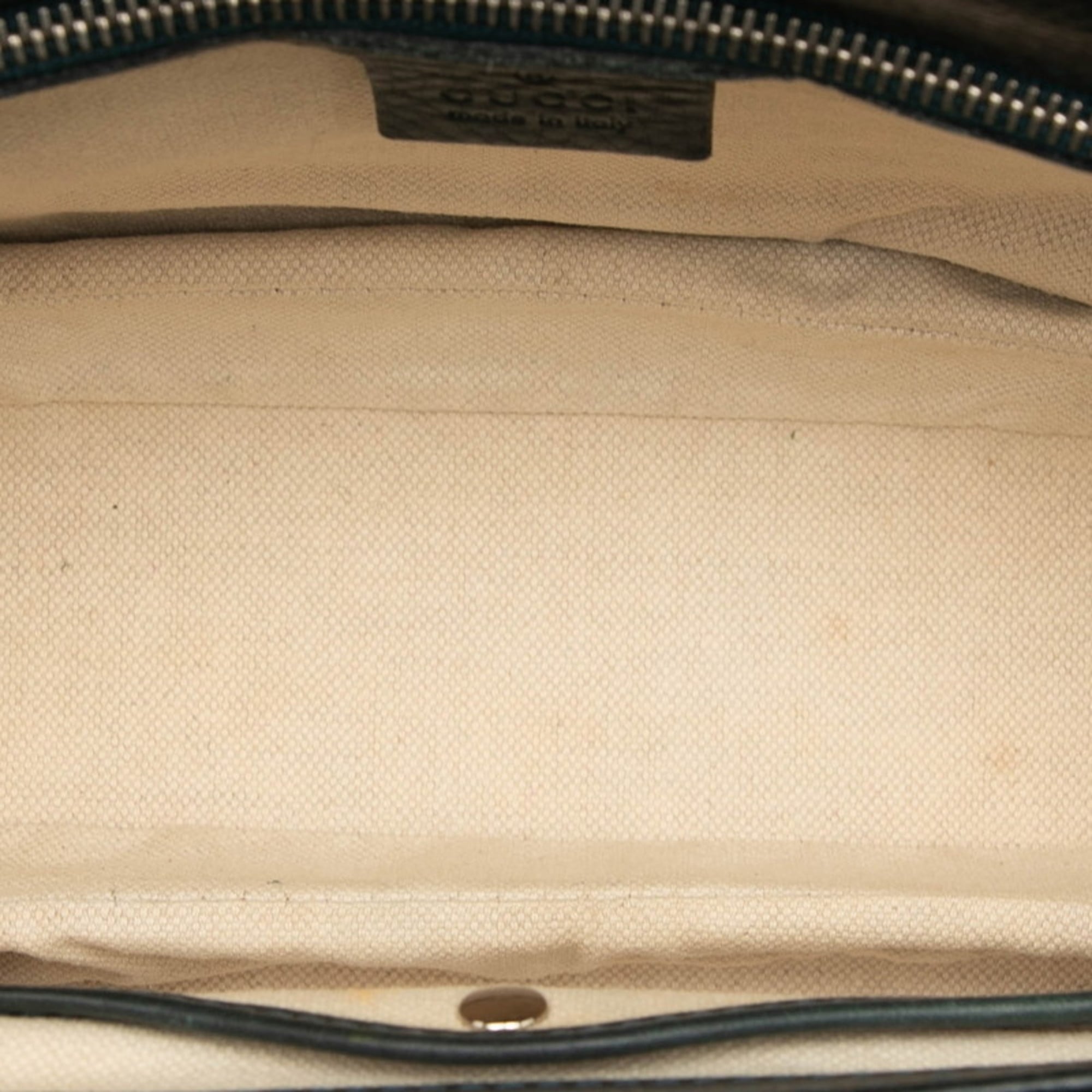 Gucci Green Leather Handbag Shoulder Bag (Pre-Owned)