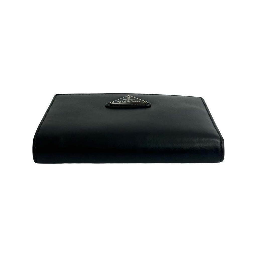 Prada Black Leather Wallet (Bi-Fold) (Pre-Owned)