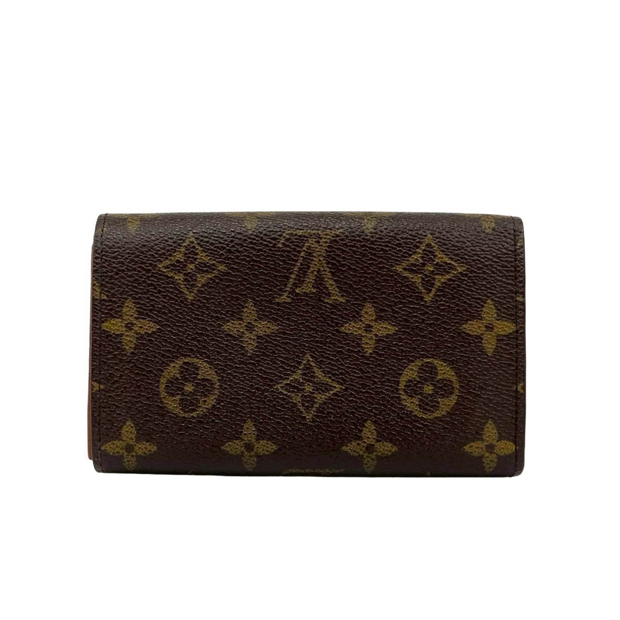 Louis Vuitton Brown Leather Pvc Wallet (Bi-Fold) (Pre-Owned)