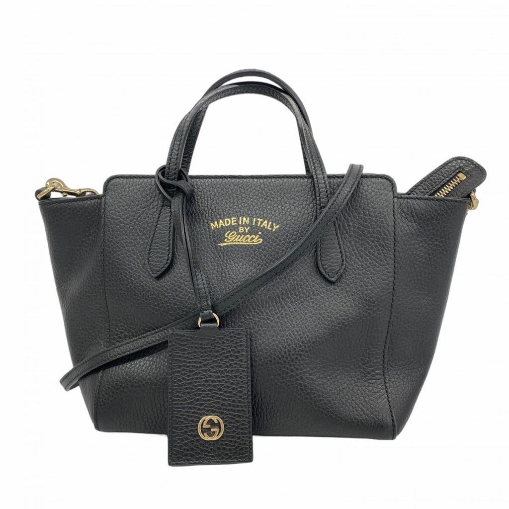 Gucci Black Leather Handbag (Pre-Owned)