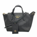 Gucci Black Leather Handbag (Pre-Owned)