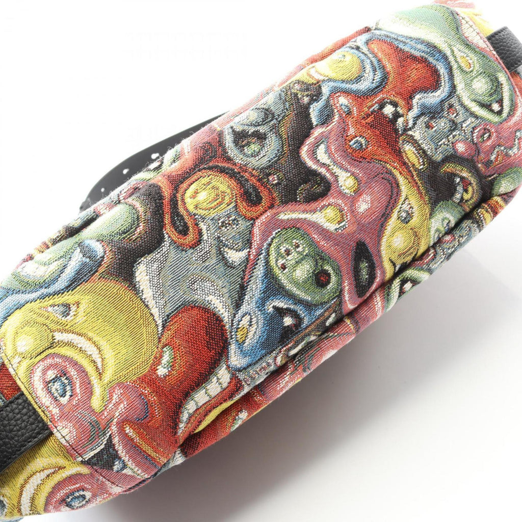 Christian Dior Multi-Color Canvas Leather Shoulder Bag (Pre-Owned)