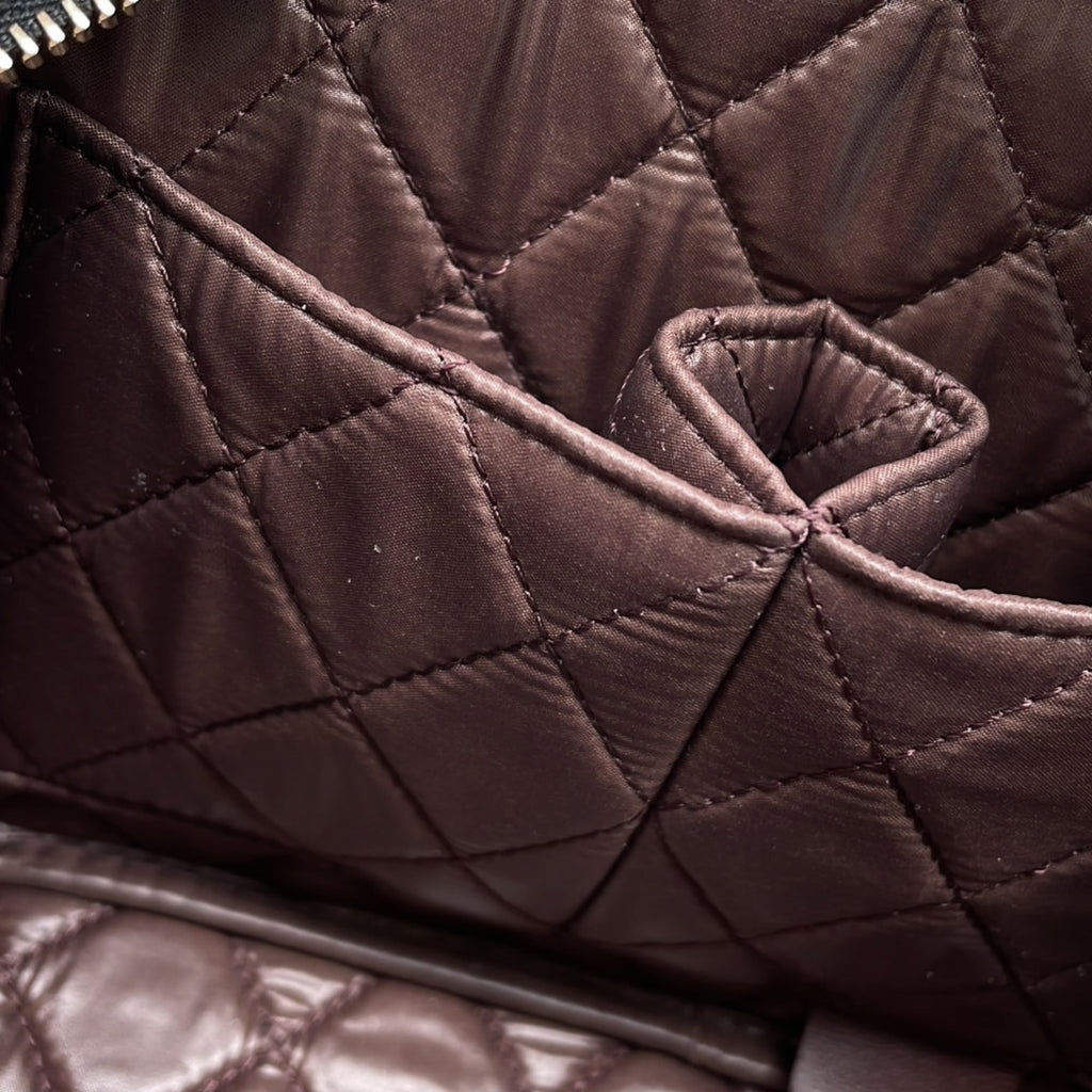 Chanel Matelasse Black Grained Calfskin Pouch (Pre-Owned)