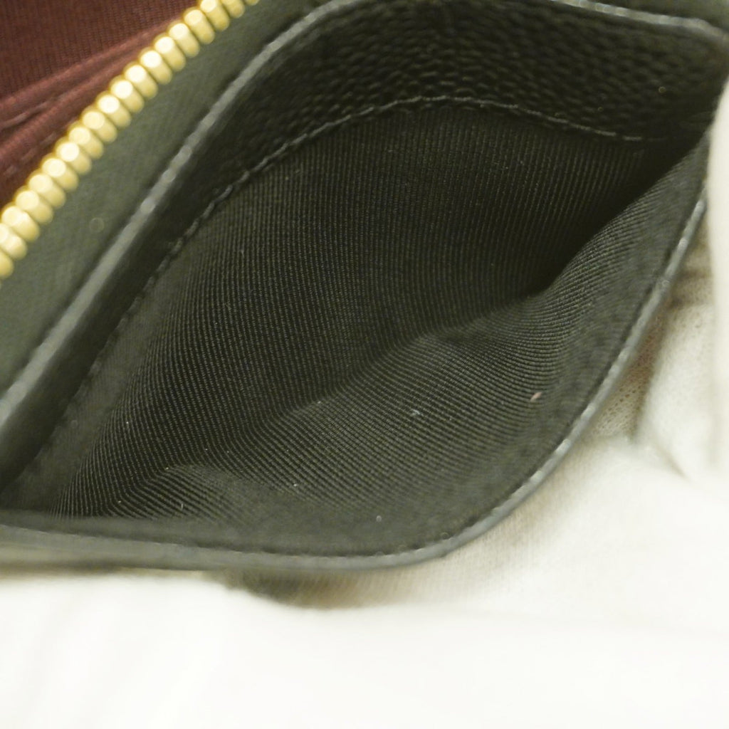 Chanel Black Grained Calfskin Coin Purse/Coin Case (Pre-Owned)