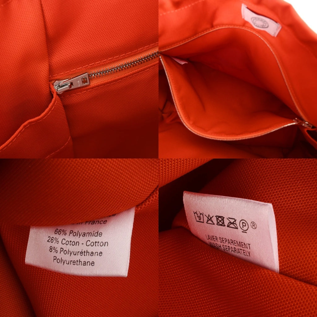 Hermes Navy Toile Chevron Tote Bag (Pre-Owned)