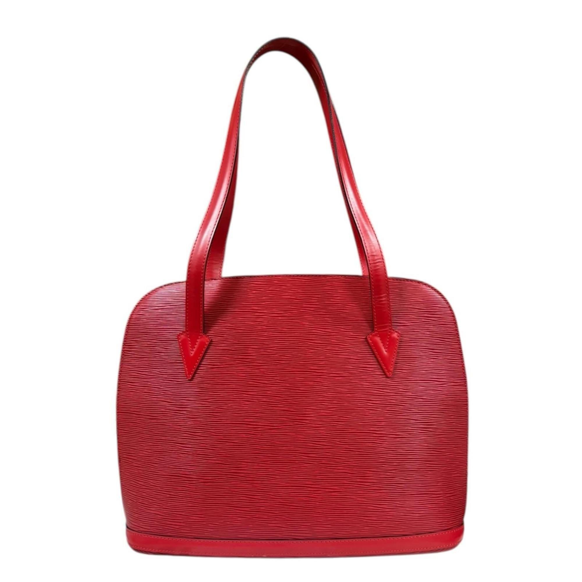 Louis Vuitton Epi Castilian Red Red Color Epi Leather Shoulder Bag (Pre-Owned)