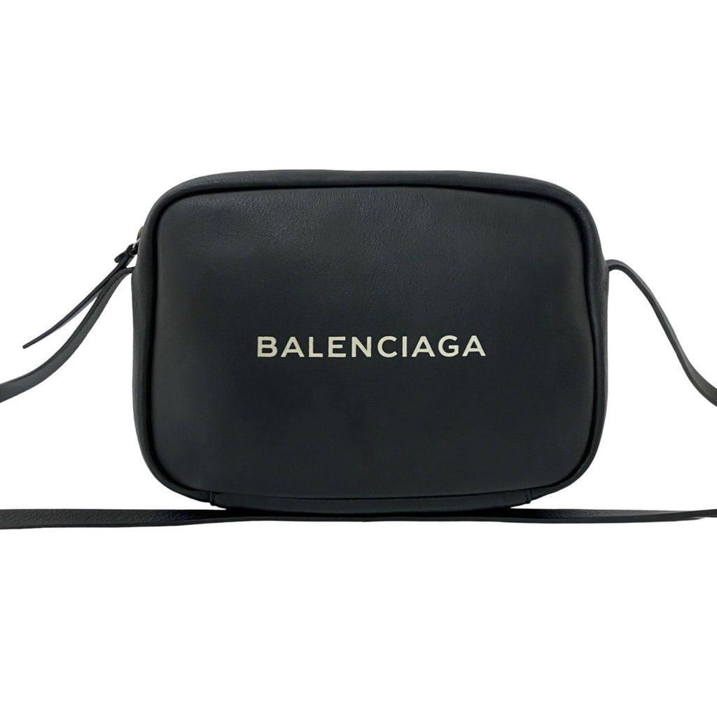 Balenciaga Black Leather Pochette Shoulder Bag (Pre-Owned)