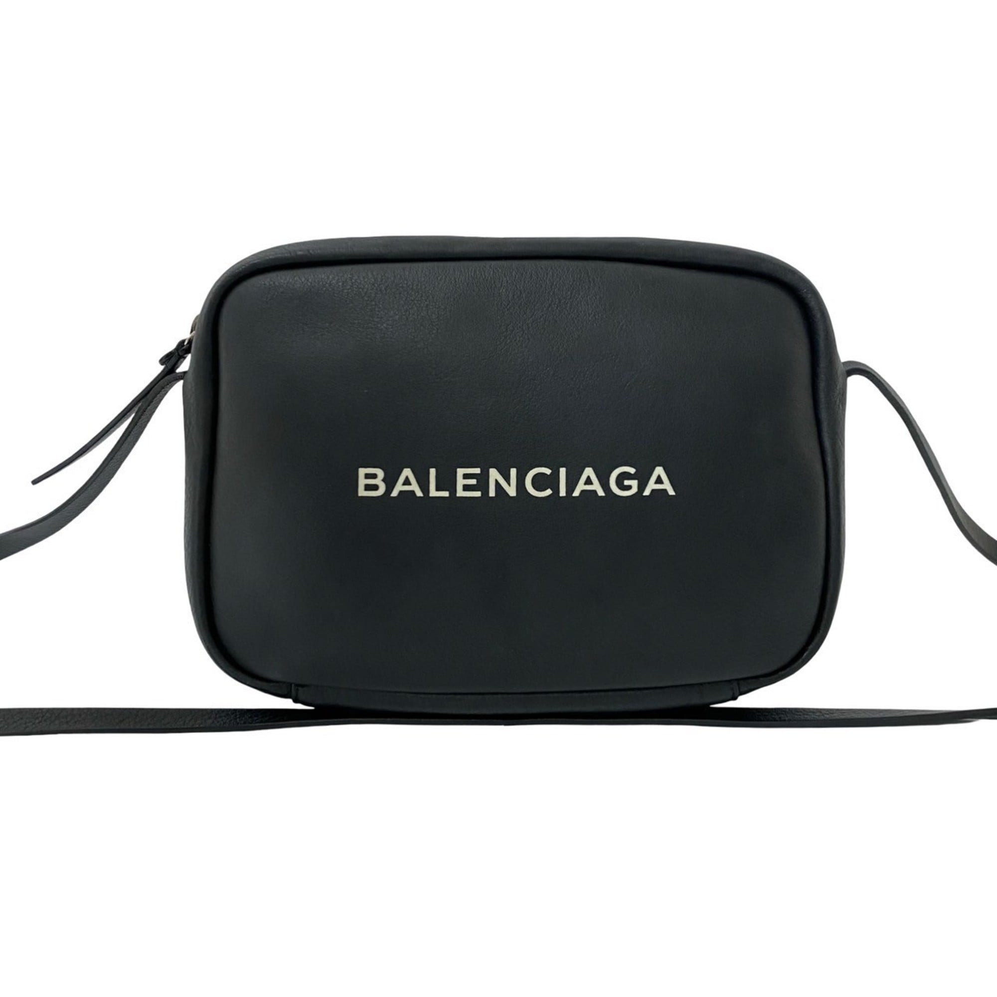Balenciaga Black Leather Pochette Shoulder Bag (Pre-Owned)