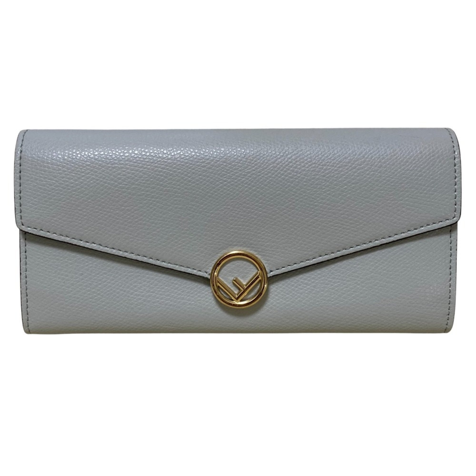 Fendi Light Gray Long Wallet (Bi-Fold) (Pre-Owned)