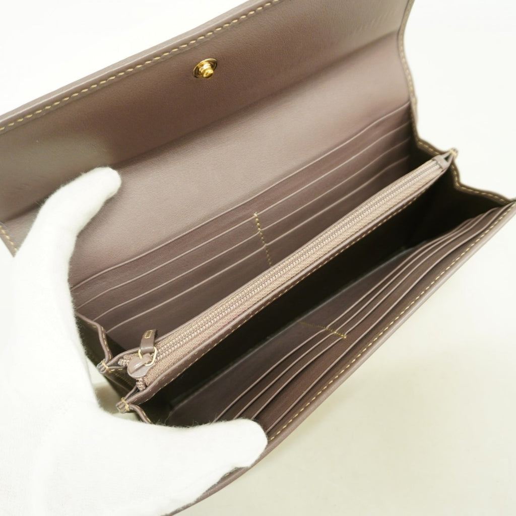 Gucci Brown Canvas Long Wallet (Bi-Fold) (Pre-Owned)