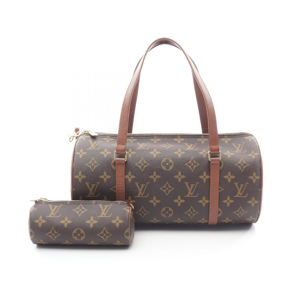 Louis Vuitton Brown Monogram Coated Canvas Leather Handbag (Pre-Owned)