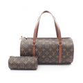Louis Vuitton Brown Monogram Coated Canvas Leather Handbag (Pre-Owned)