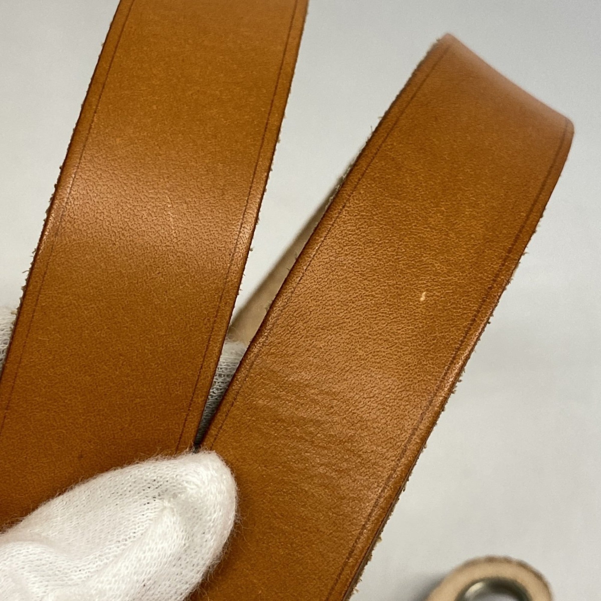 Hermes Natural Toile H Handbag (Pre-Owned)