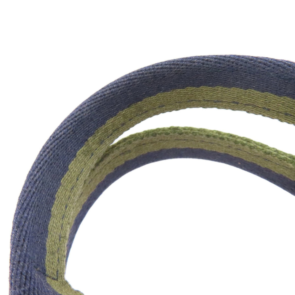 Hermes Green Navy Canvas Handbag (Pre-Owned)