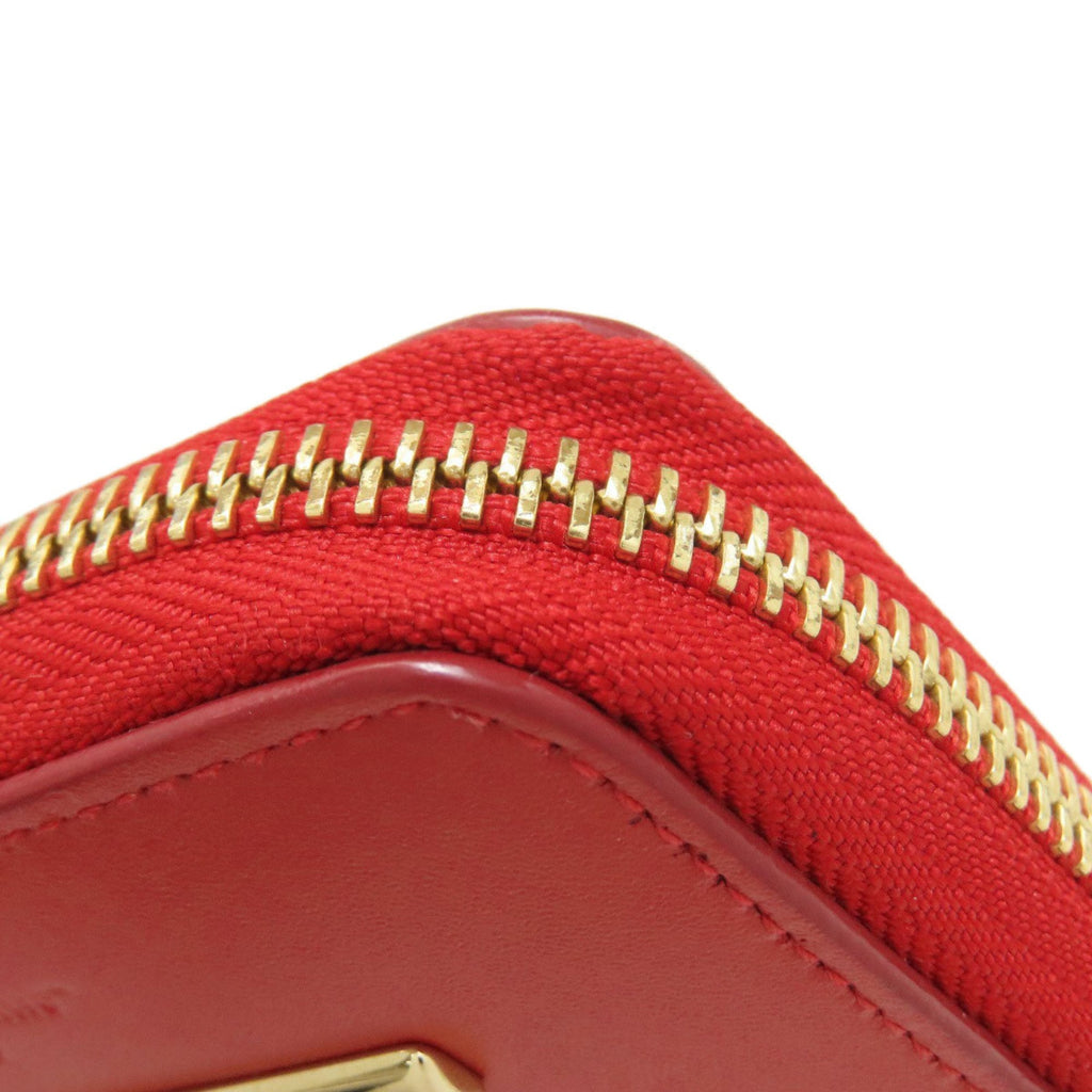 Salvatore Ferragamo Red Color Leather Wallet (Bi-Fold) (Pre-Owned)