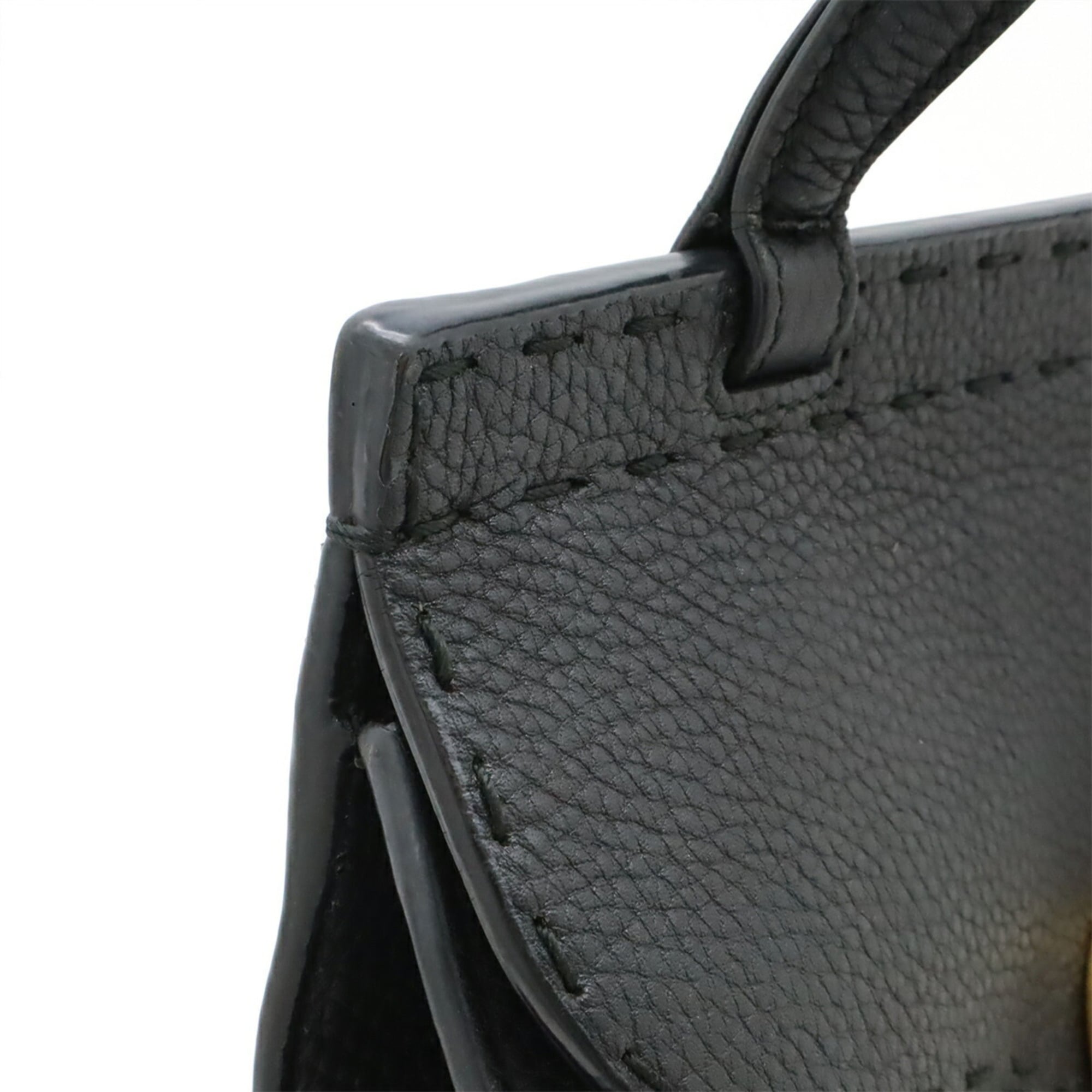 Gucci Black Leather Handbag Shoulder Bag (Pre-Owned)