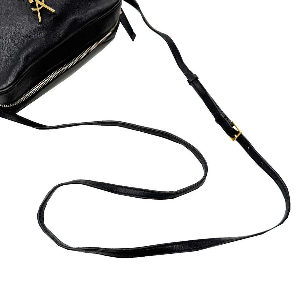Saint Laurent Black Leather Shoulder Bag (Pre-Owned)