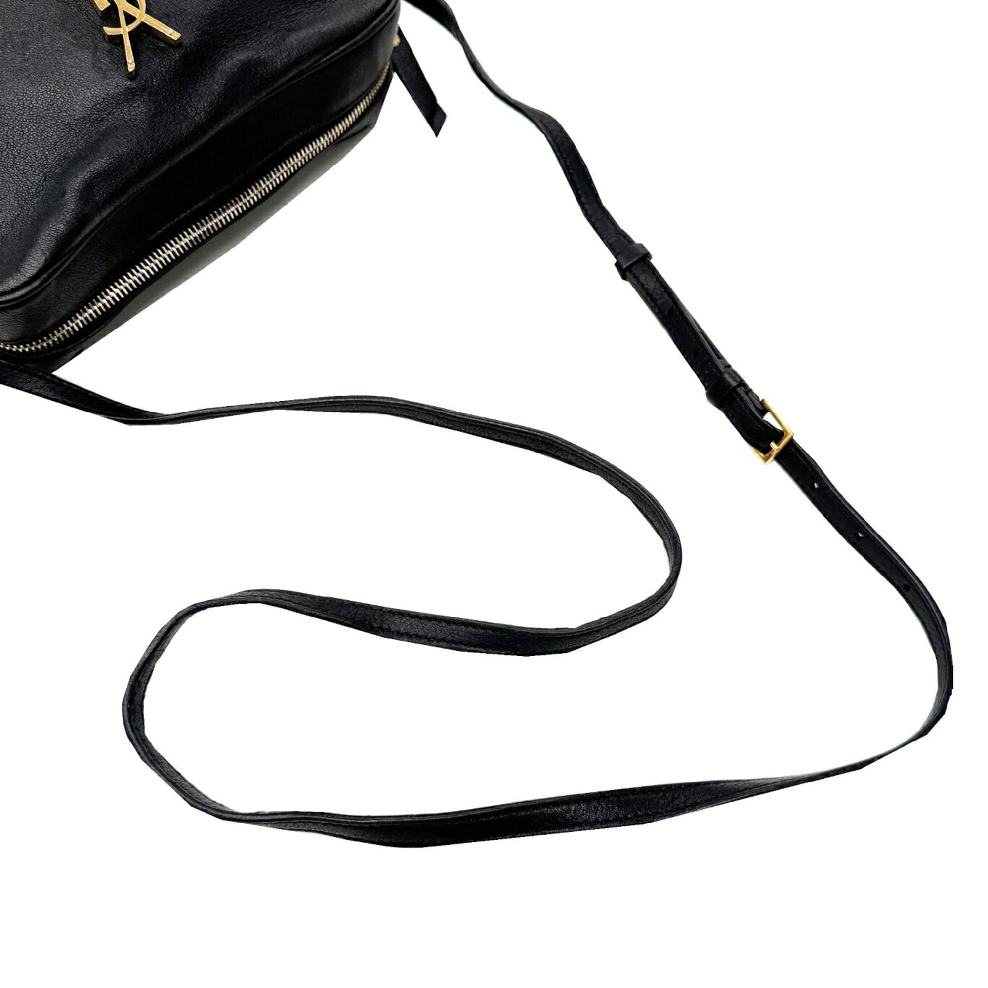 Saint Laurent Black Leather Shoulder Bag (Pre-Owned)