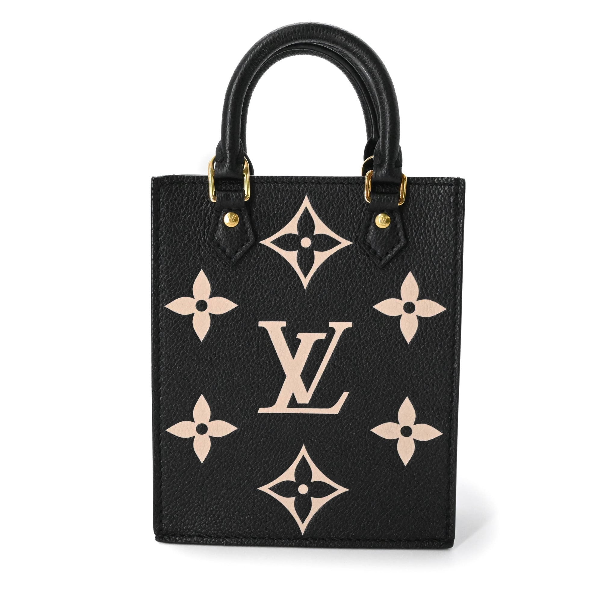 Louis Vuitton Black Noir Monogram Empreinte Leather Handbag (Pre-Owned)