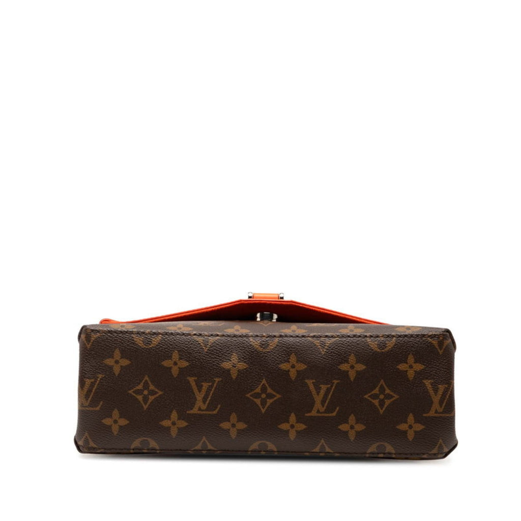 Louis Vuitton Brown Orange Pvc Leather Shoulder Bag (Pre-Owned)