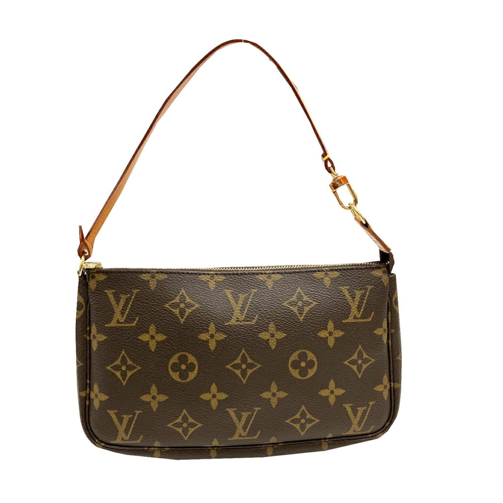 Louis Vuitton Brown Monogram Pochette Pouch Shoulder Bag (Pre-Owned)