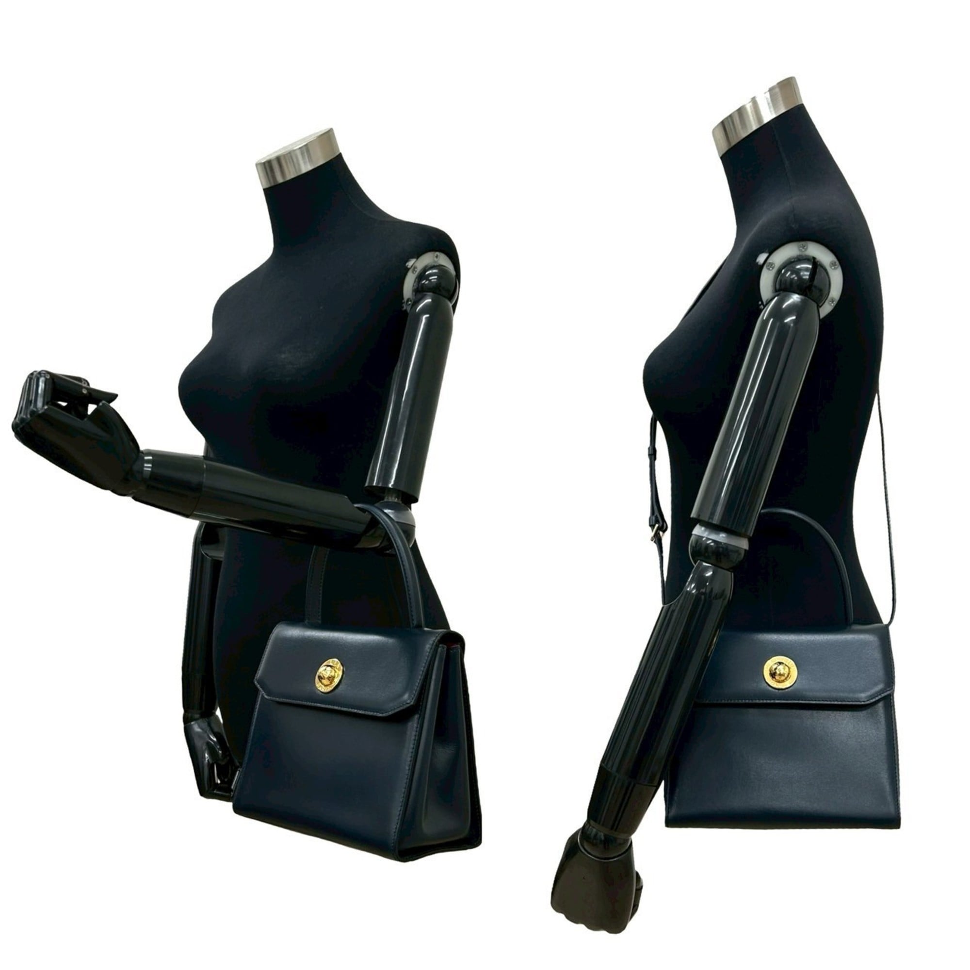 Celine Black Leather Handbag Shoulder Bag (Pre-Owned)