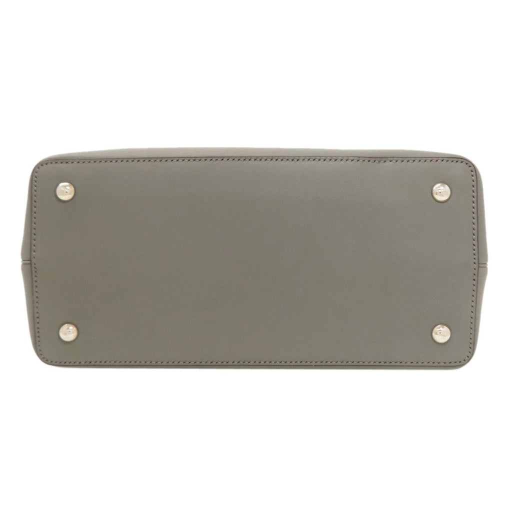 Fendi Gray Leather Handbag (Pre-Owned)