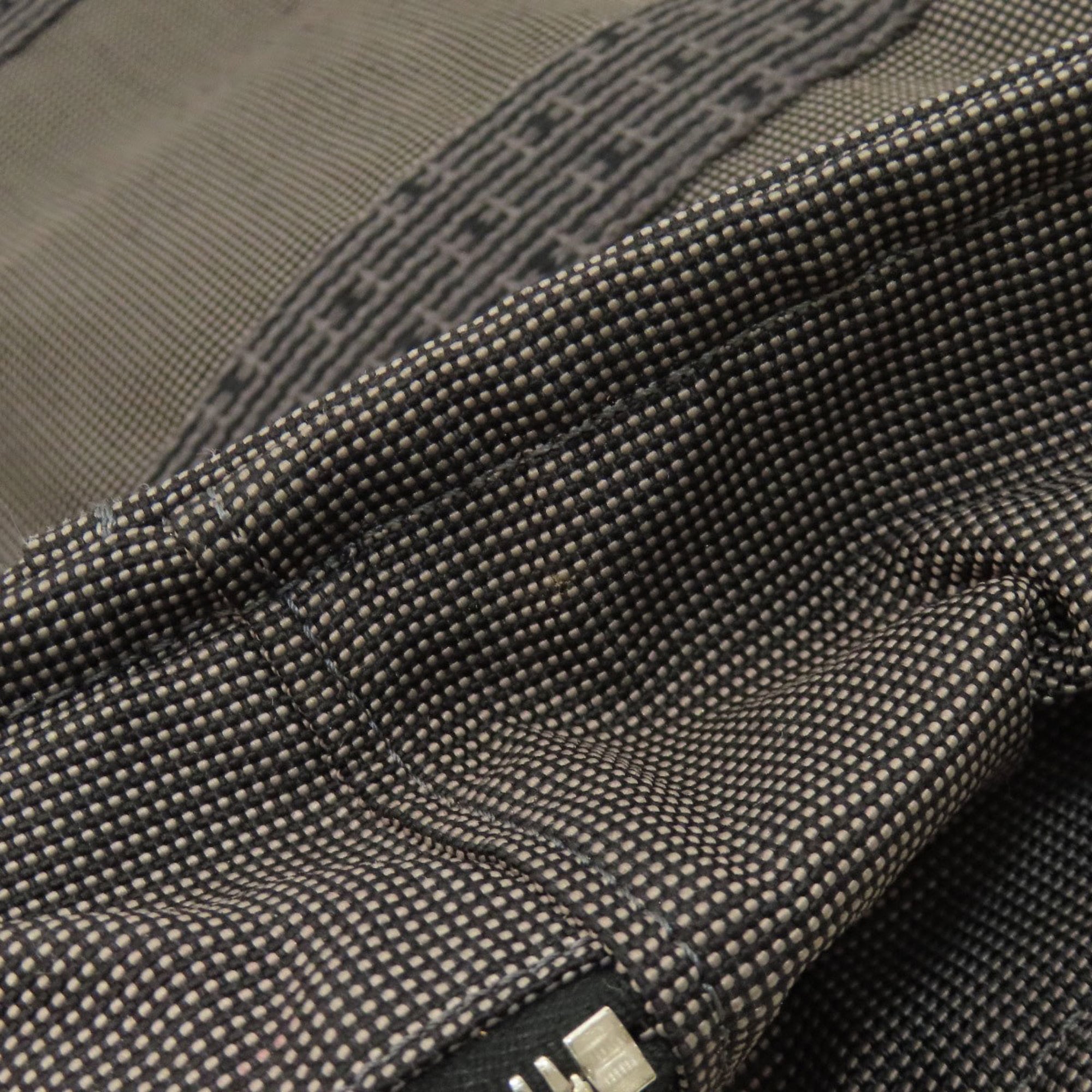 Hermes Gray Canvas Tote Bag (Pre-Owned)