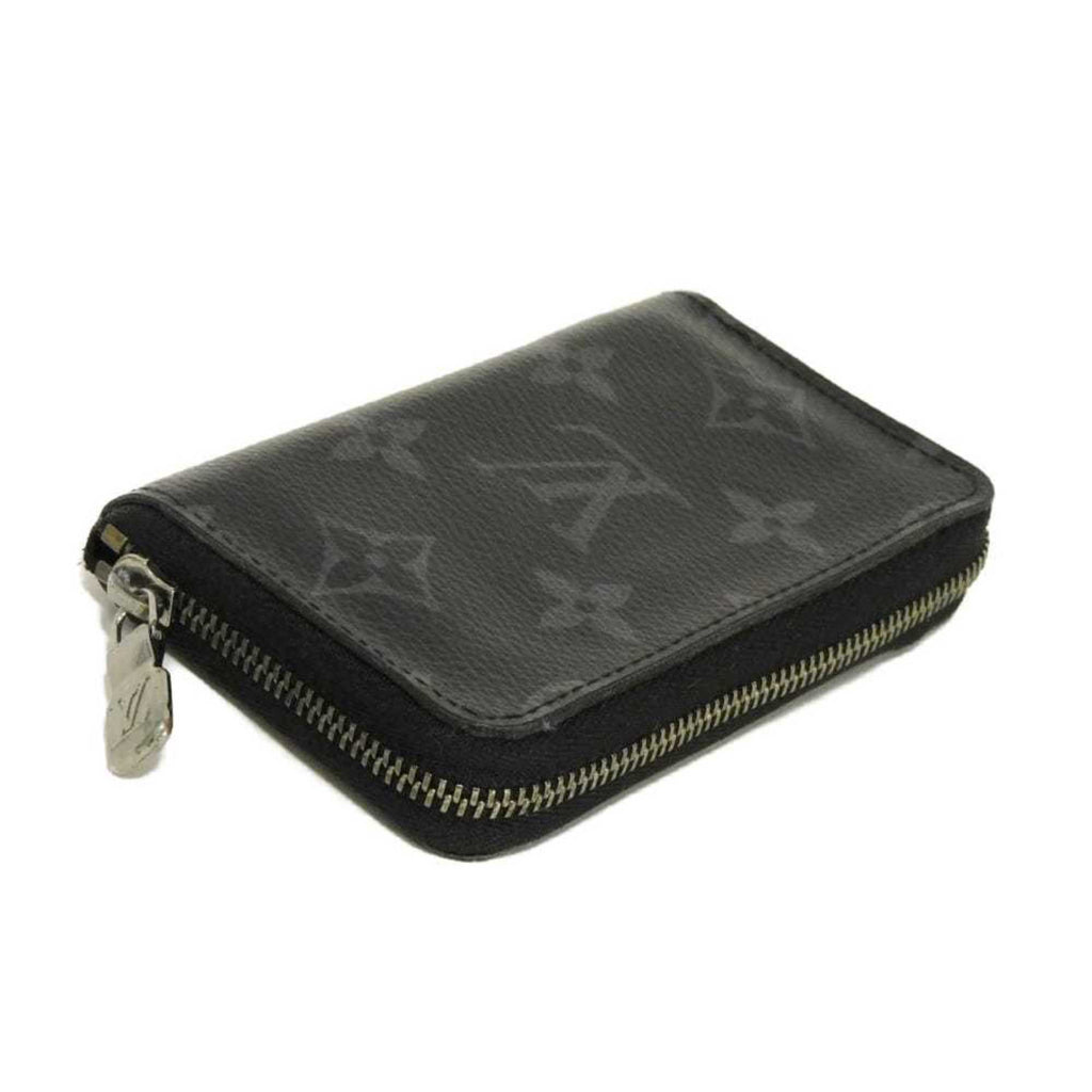 Louis Vuitton Black Noir Monogram Eclipse Canvas Leather Coin Purse/Coin Case (Pre-Owned)