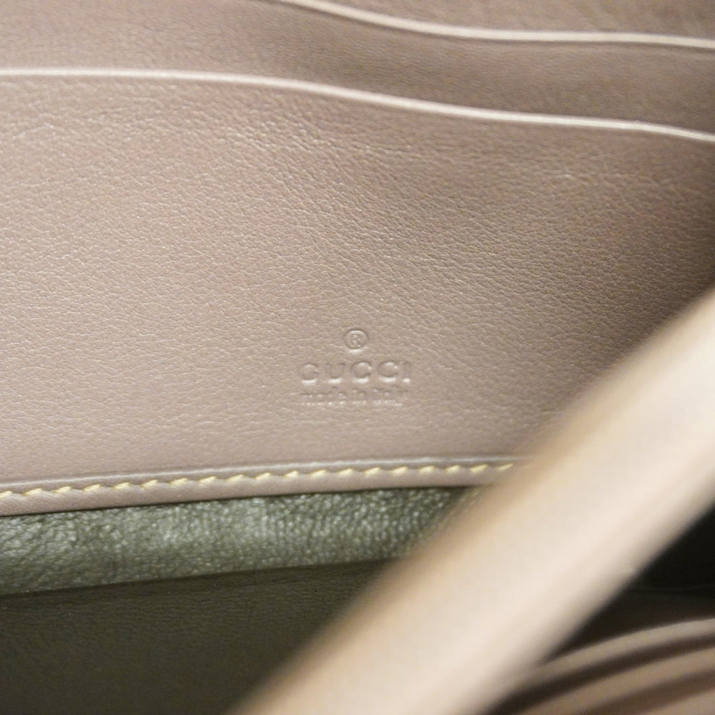 Gucci Brown Canvas Long Wallet (Bi-Fold) (Pre-Owned)