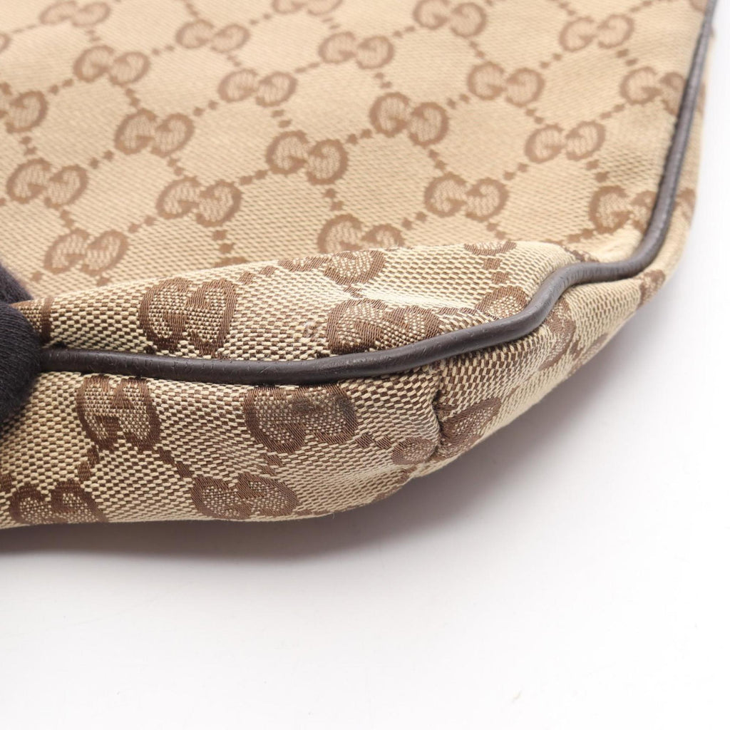 Gucci Beige Brown Multi-Color Gg Canvas Leather Shoulder Bag (Pre-Owned)