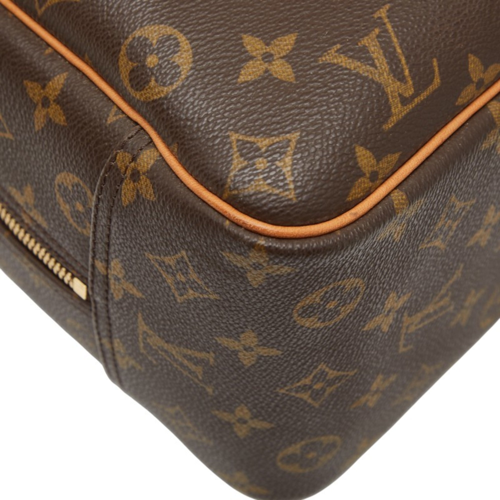 Louis Vuitton Brown Pvc Leather Handbag (Pre-Owned)