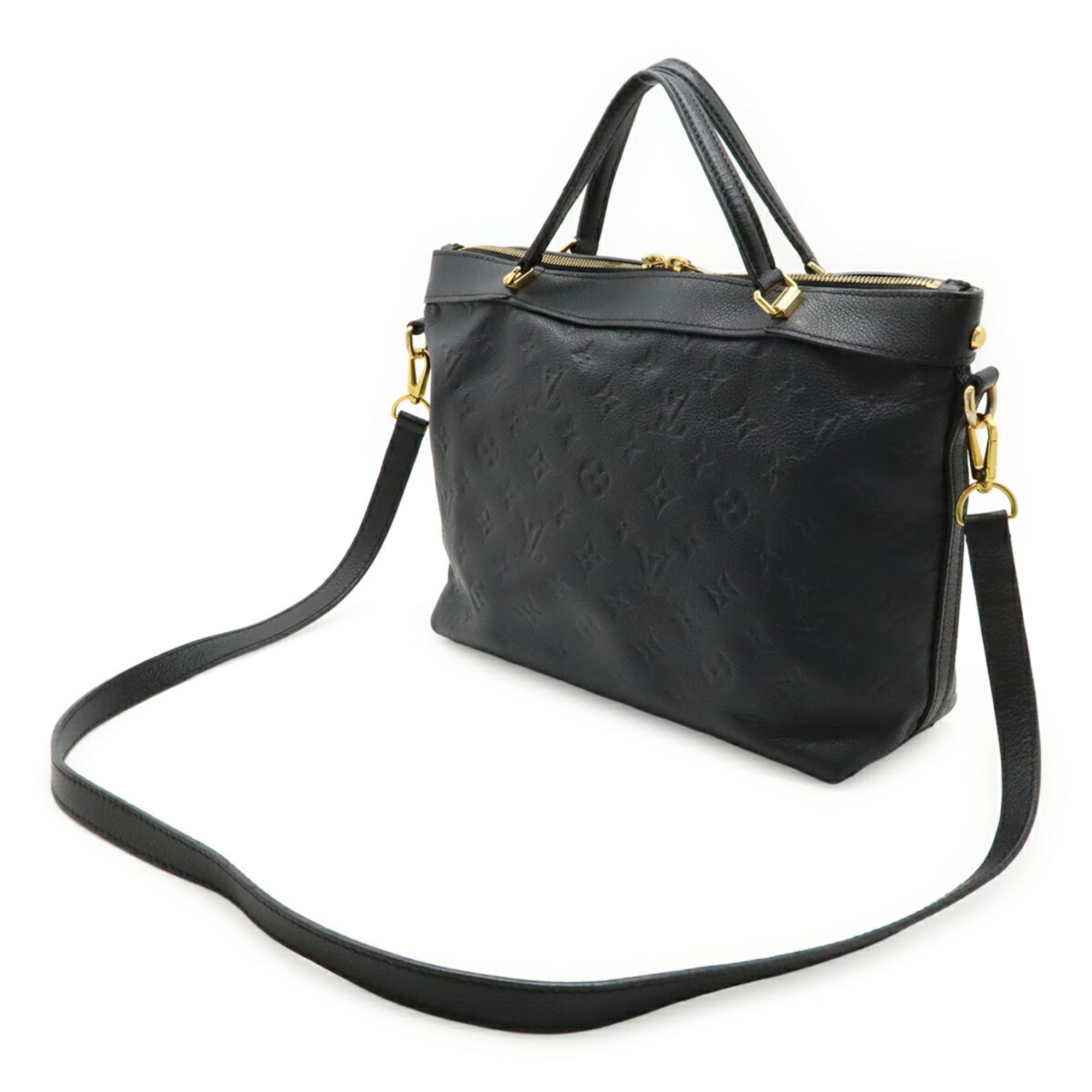 Louis Vuitton Black Noir Monogram Empreinte Handbag Shoulder Bag Tote Bag (Pre-Owned)