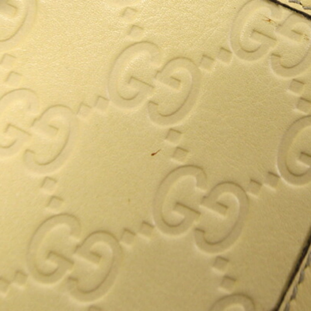 Gucci Cream Yellow Leather Long Wallet (Bi-Fold) (Pre-Owned)