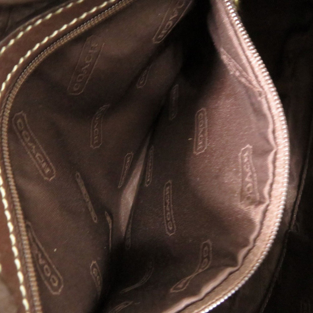 Coach Brown Leather Shoulder Bag (Pre-Owned)