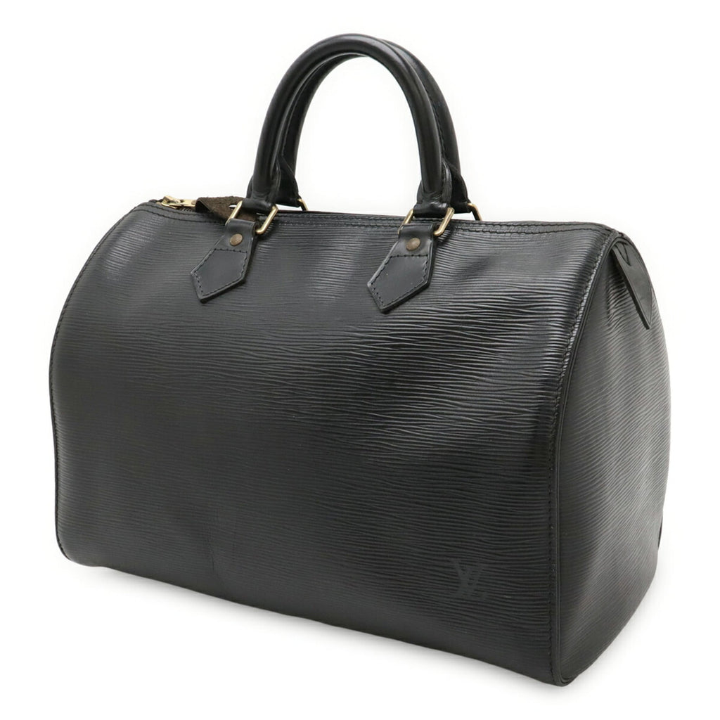 Louis Vuitton Epi Black Noir Epi Leather Handbag (Pre-Owned)